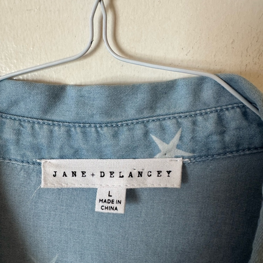 Jane + Delancey Button Down - Size L - Euc - Anth… - image 2